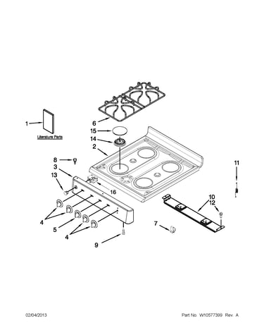 Cooktop parts