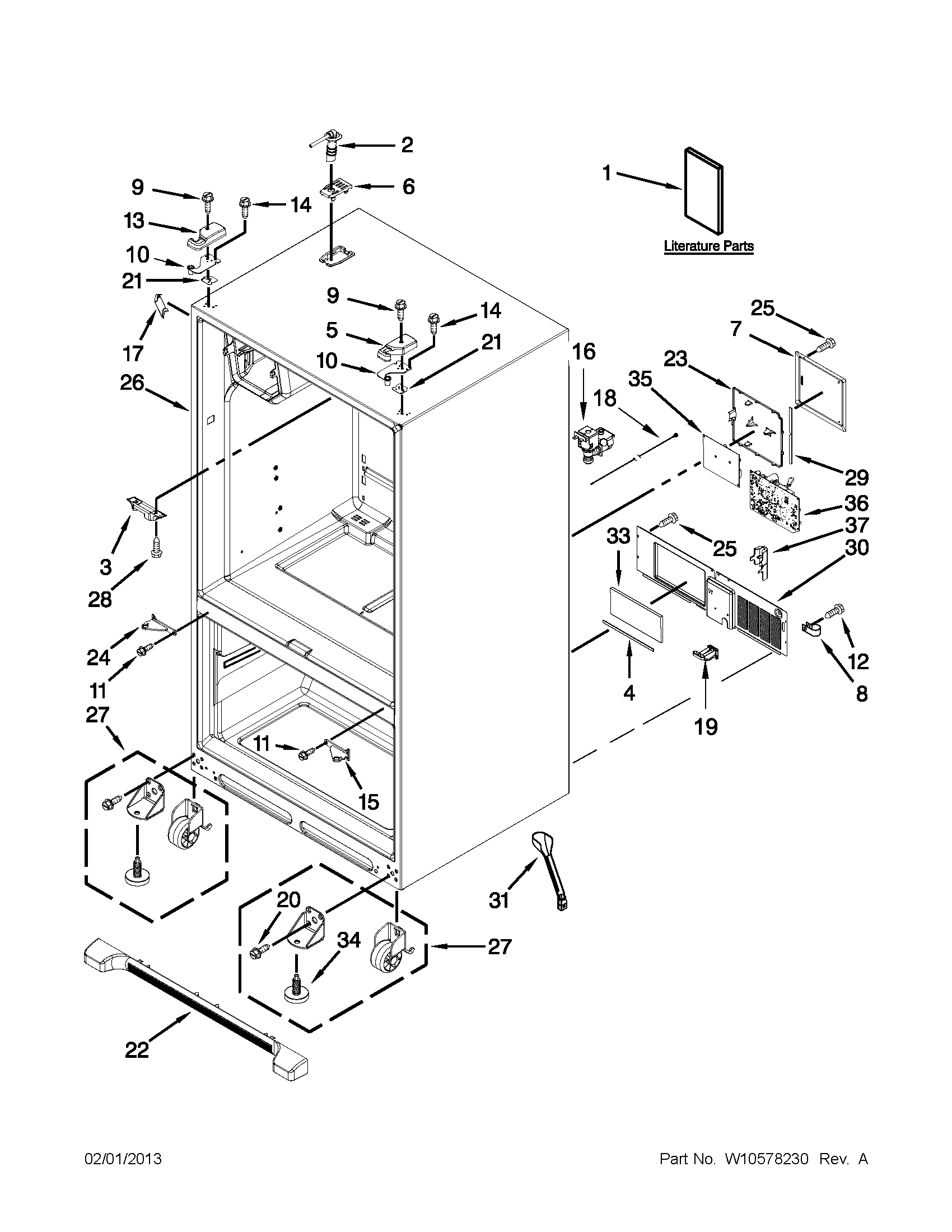 Cabinet parts