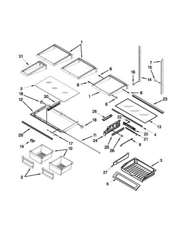 Shelf parts