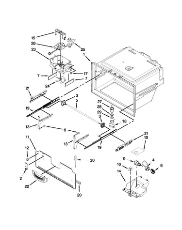 Freezer liner parts