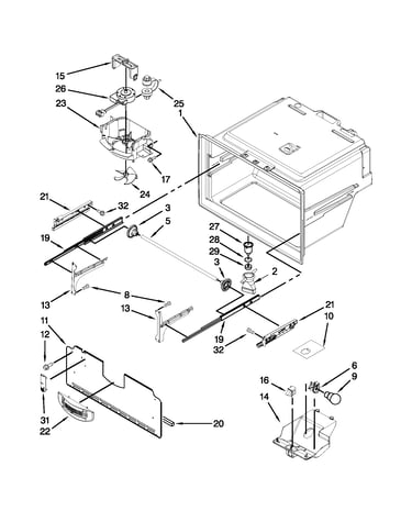 Freezer liner parts