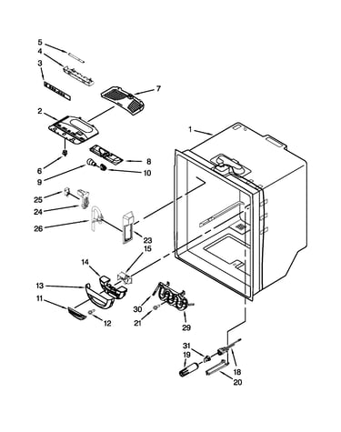 Refrigerator liner parts