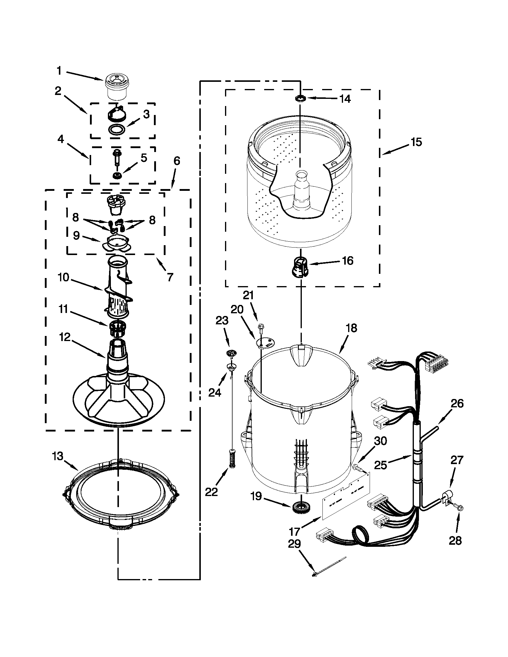 BASKET AND TUB PARTS