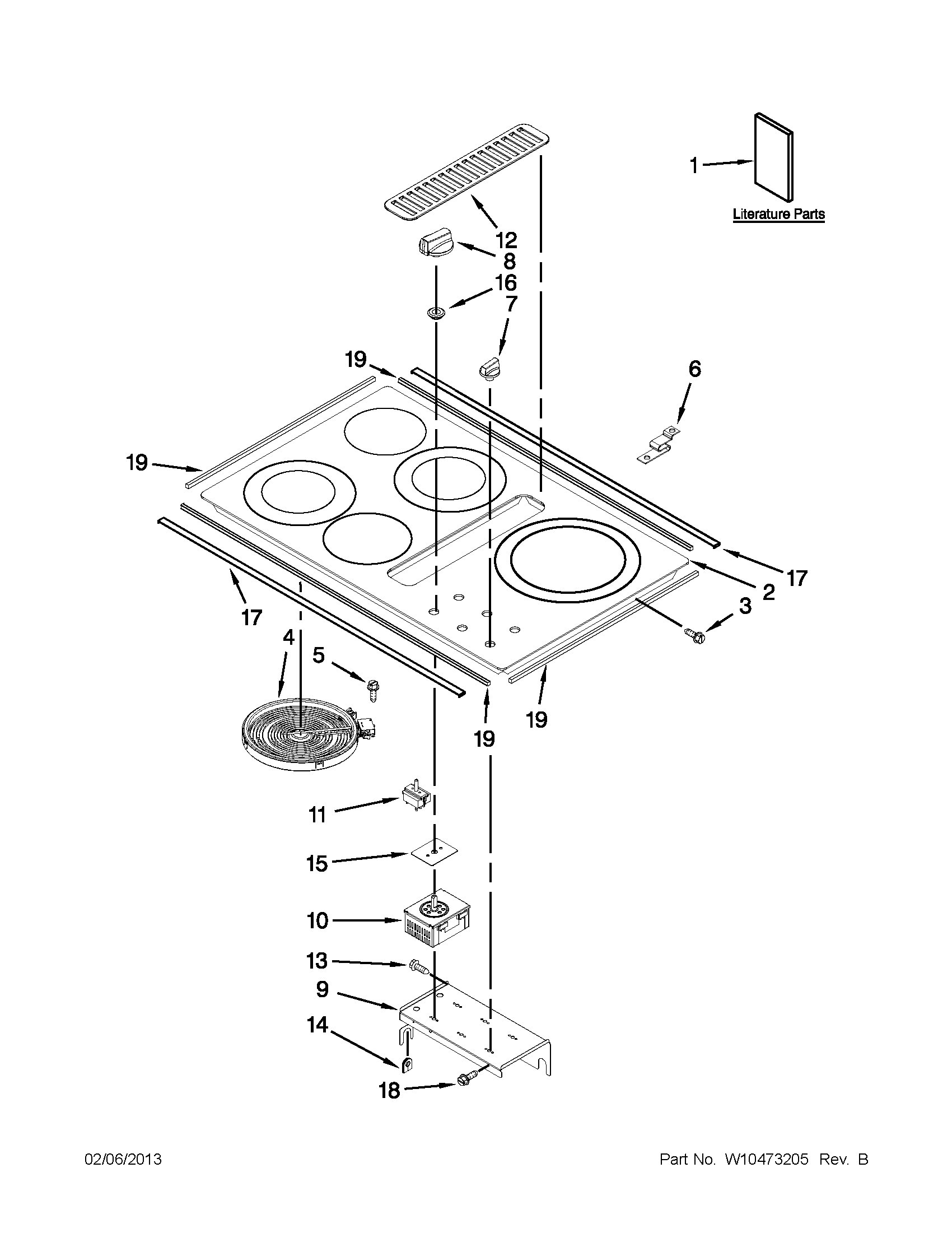 Cooktop parts