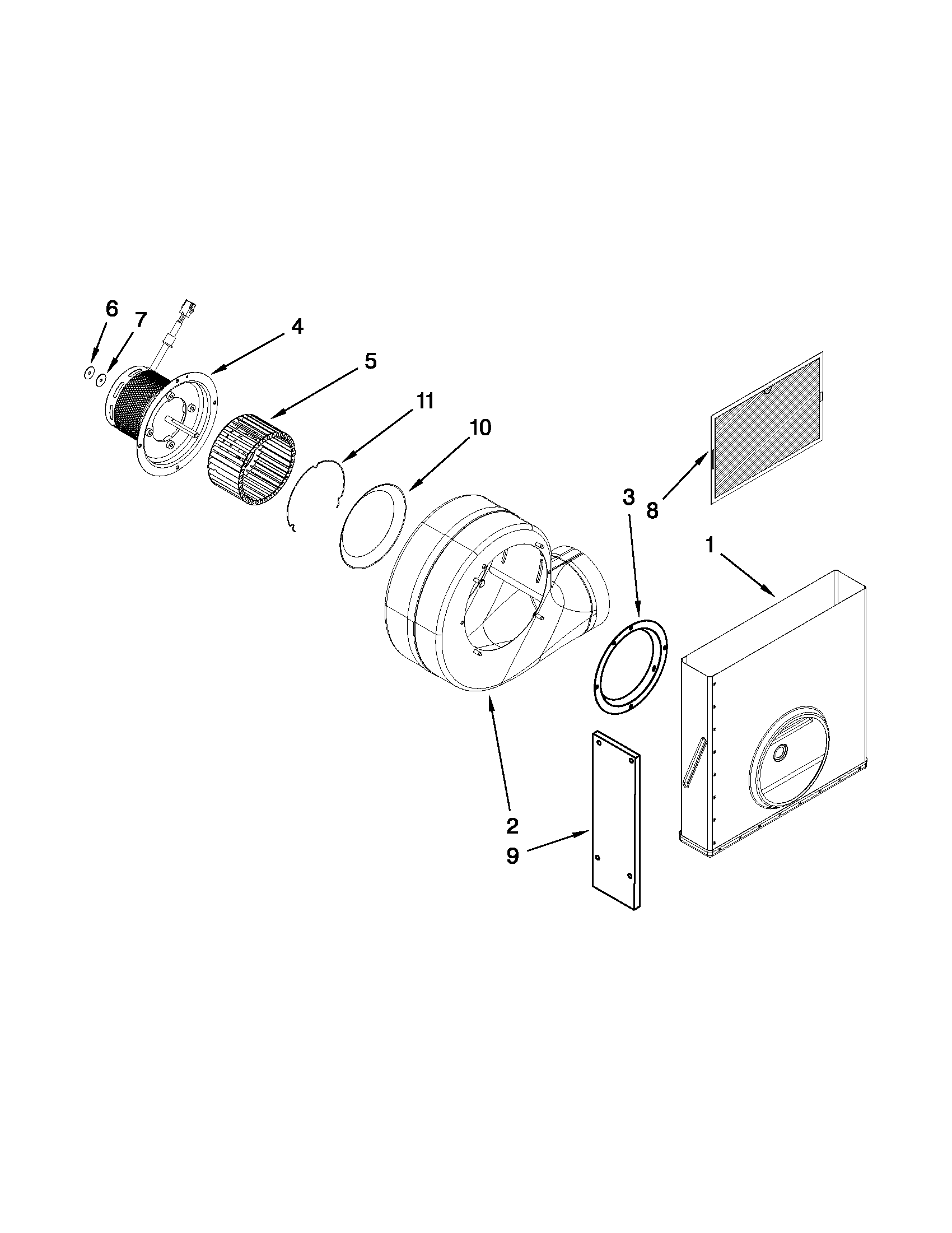 Blower unit parts