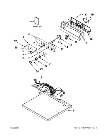 Top and console parts