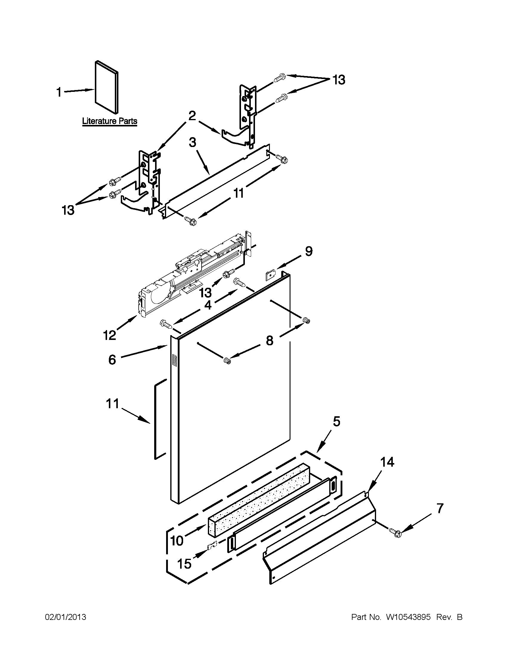 Door and panel parts