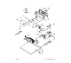 Whirlpool YCEM2763BQ0 top and console parts diagram