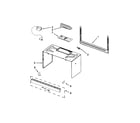 Whirlpool WMH73L20AS1 cabinet and installation parts diagram