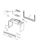Cabinet and installation parts