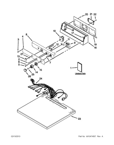 Top and console parts