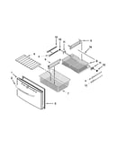 Freezer door parts