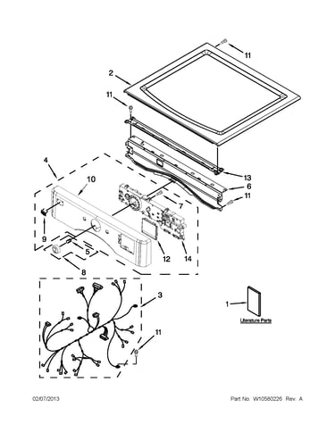 Top and console parts