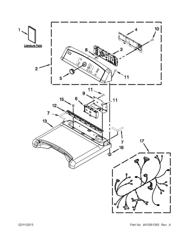 Top and console parts
