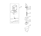 Jenn-Air JS42SEDUDW14 motor & ice container parts diagram