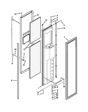 Freezer door parts