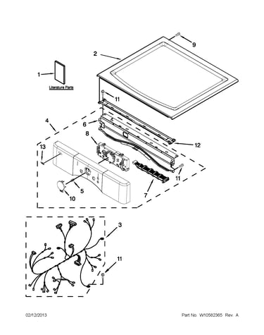 Top and console parts