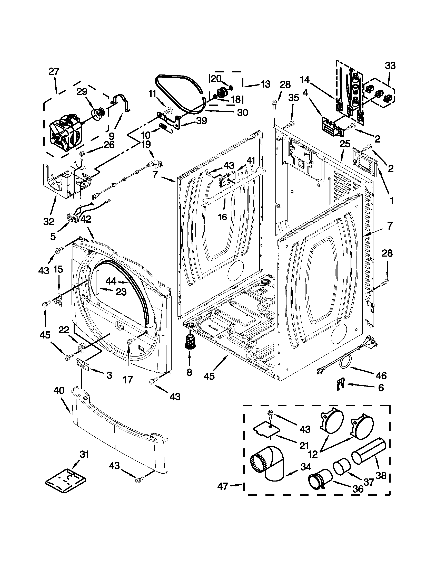 Cabinet parts