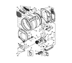 Maytag MEDX600XW1 bulkhead parts diagram
