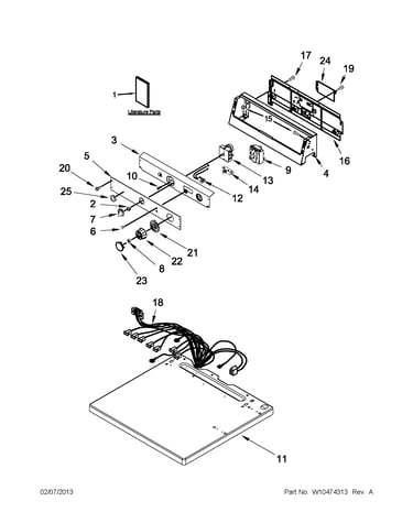 Top and console parts