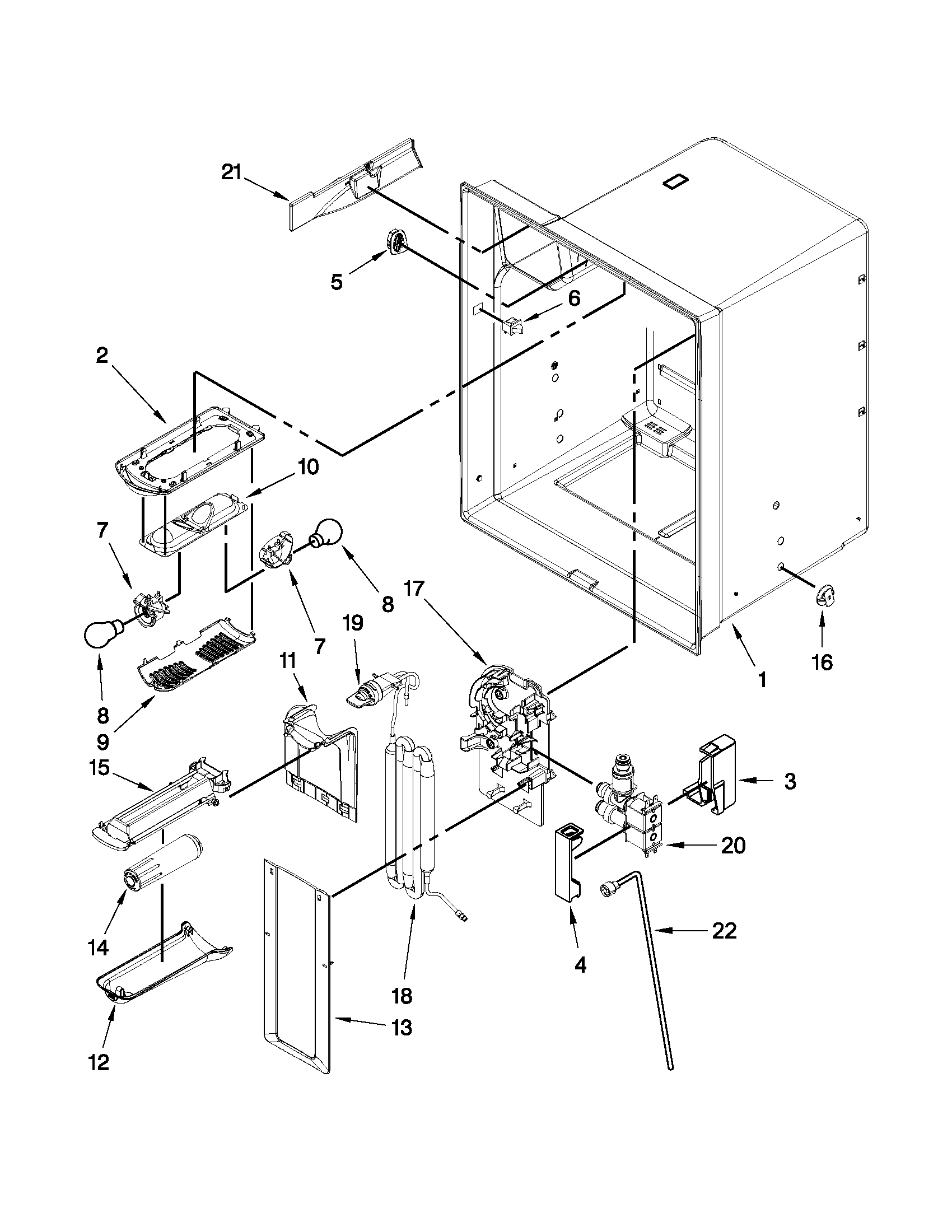 REFRIGERATOR LINER PARTS