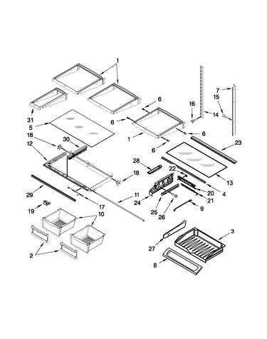 Shelf parts