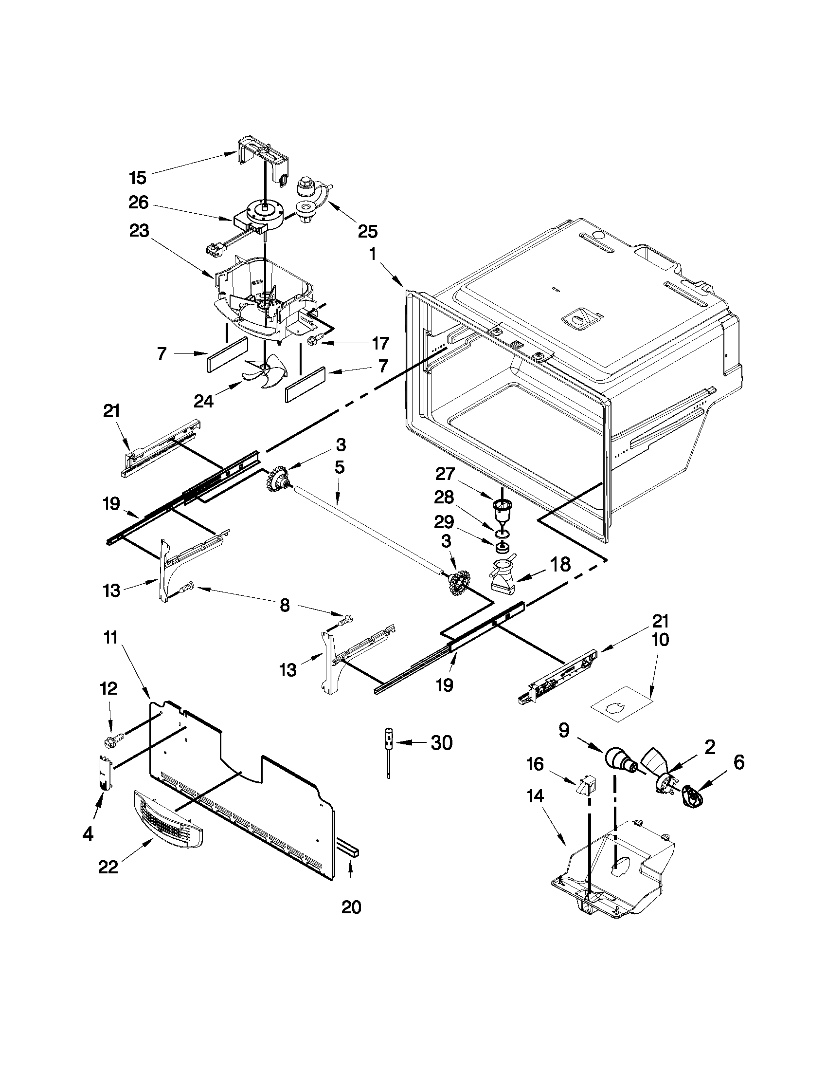 FREEZER LINER PARTS