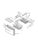 Freezer door parts