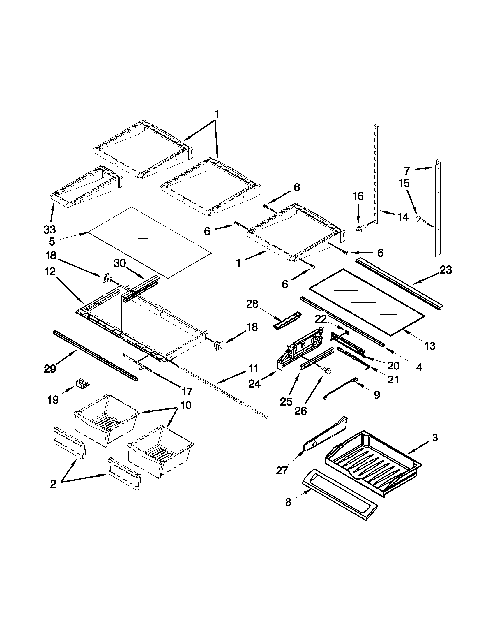 Shelf parts