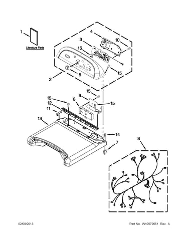 Top and console parts