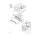 Whirlpool WGD8600YW3 top and console parts diagram