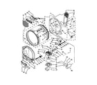 Whirlpool WGD8600YW3 bulkhead parts diagram
