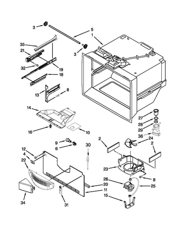 Freezer liner parts