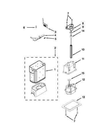 Motor & ice container parts