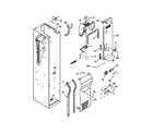 KitchenAid KSSO42FTX17 freezer liner and air flow parts diagram