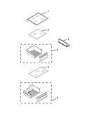 Refrigerator shelf parts