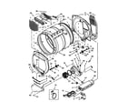 Whirlpool 7EWED5550YW1 bulkhead parts diagram