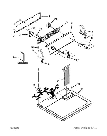 Top and console parts
