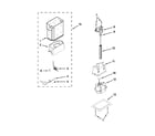 KitchenAid KSSC42QVS05 motor & ice container parts diagram