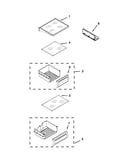 Refrigerator shelf parts