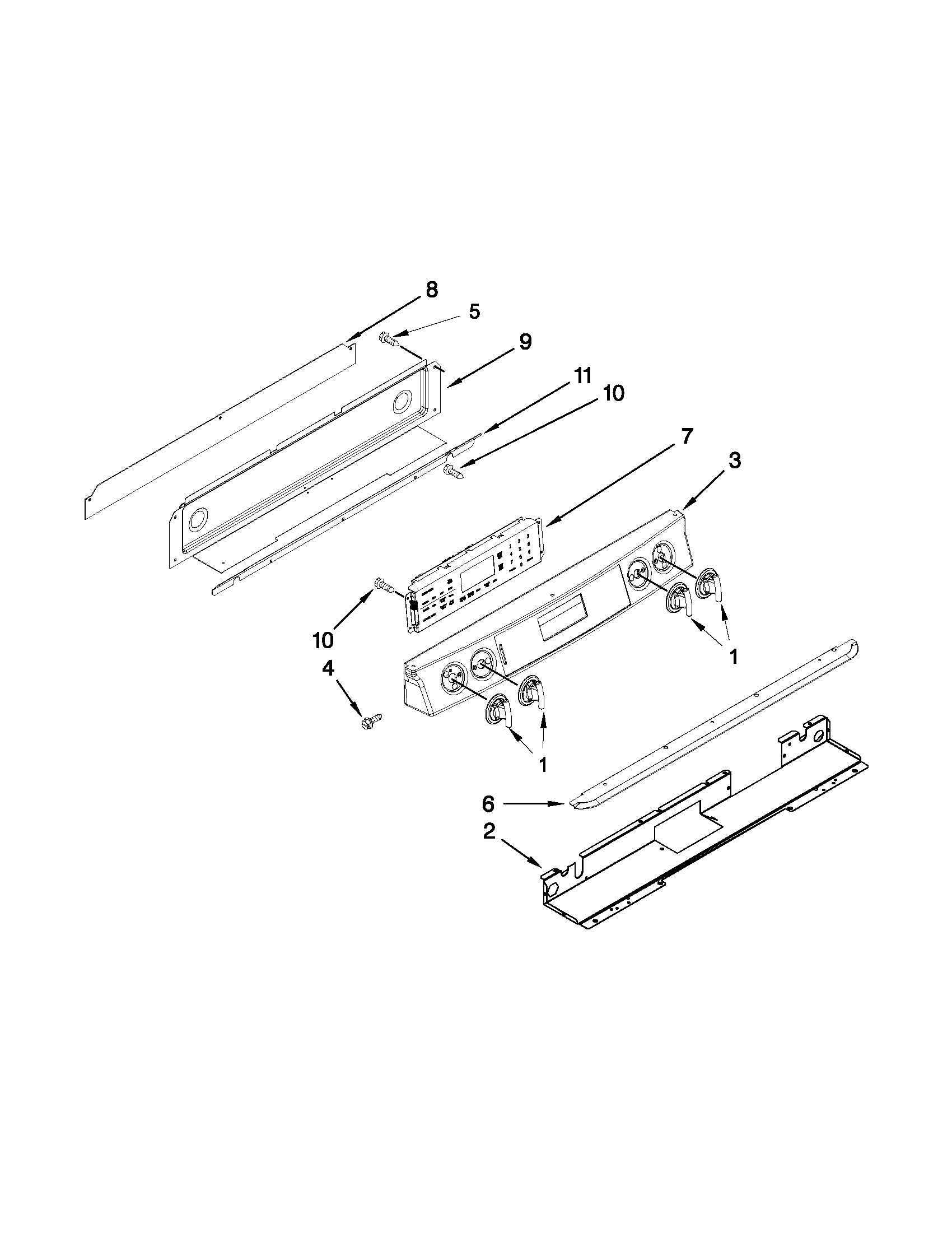 CONTROL PANEL PARTS