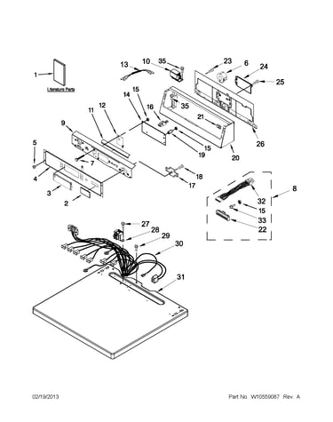 Top and console parts