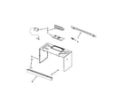 KitchenAid KHMS2040WWH2 cabinet and installation parts diagram