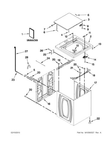 Top and cabinet parts