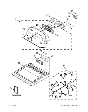 Top and console parts