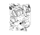 Whirlpool 4GWED5500YW2 bulkhead parts diagram