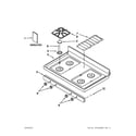 Maytag MGR7662WS1 cooktop parts diagram