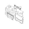 Maytag MGR7662WS1 control panel parts diagram