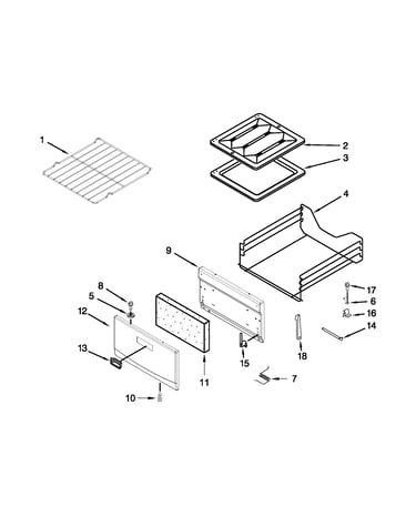 Oven and broiler parts