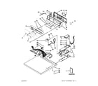 Maytag MDG18PDAWW0 top and console parts diagram